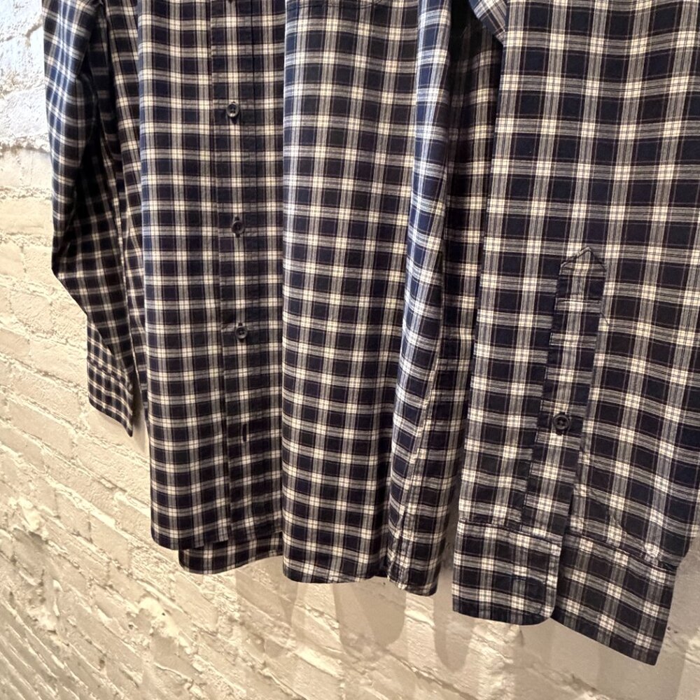 Taylor Stitch The Jack Button Down Shirt in Deep Blue Plaid, Size 44 (XL) - Picture 7 of 12